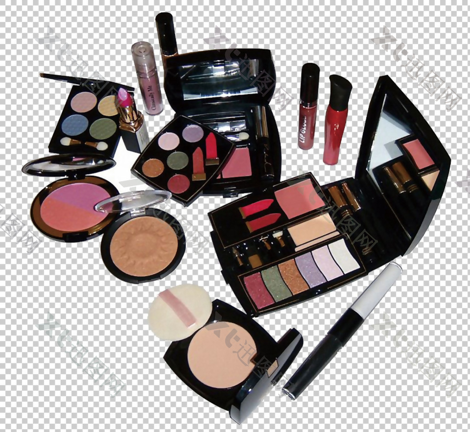 各种化妆物品免抠png透明图层素材