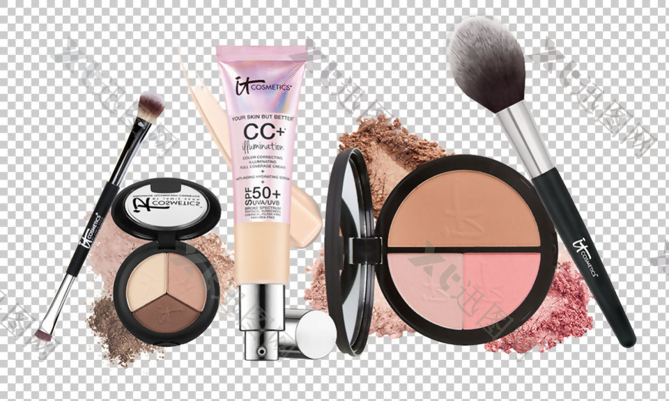 各种化妆工具化妆品免抠png透明图层素材
