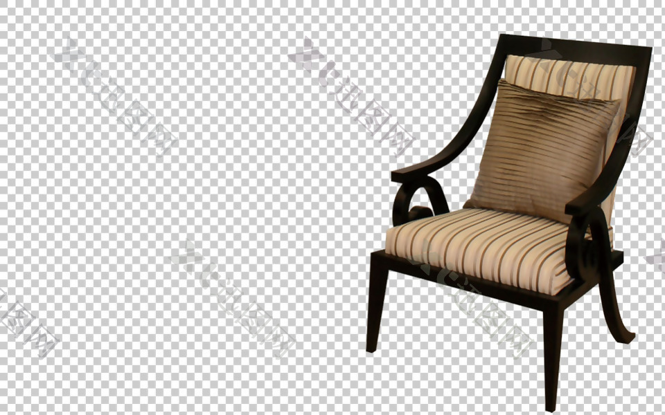 漂亮实木椅子免抠png透明图层素材
