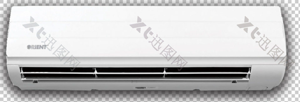 白色挂式空调免抠png透明图层素材