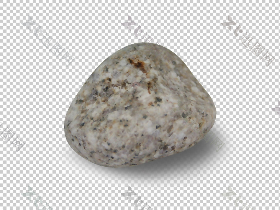 一个杂色卵石免抠png透明图层素材