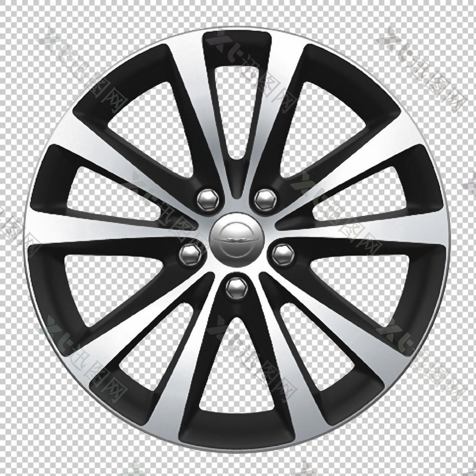 汽车车轮轮毂免抠png透明图层素材
