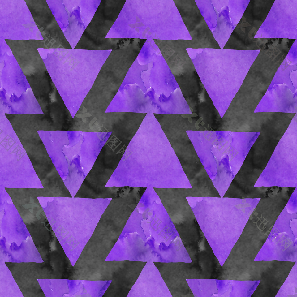 紫色三家形箭头万圣节填充背景素材