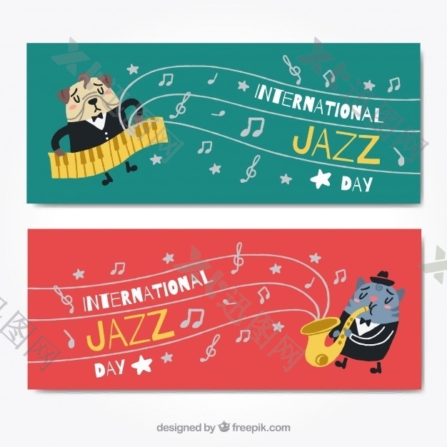 动物旗和爵士音乐