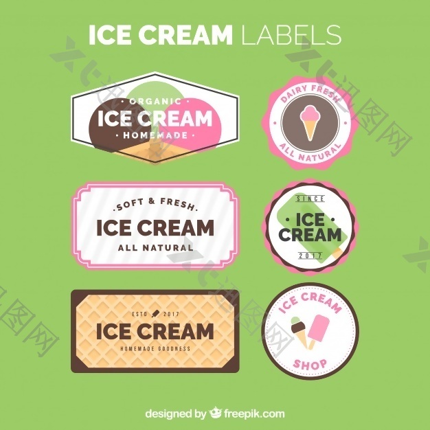 冰淇淋标签收集