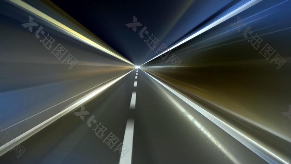 高速运动的时空穿梭隧道