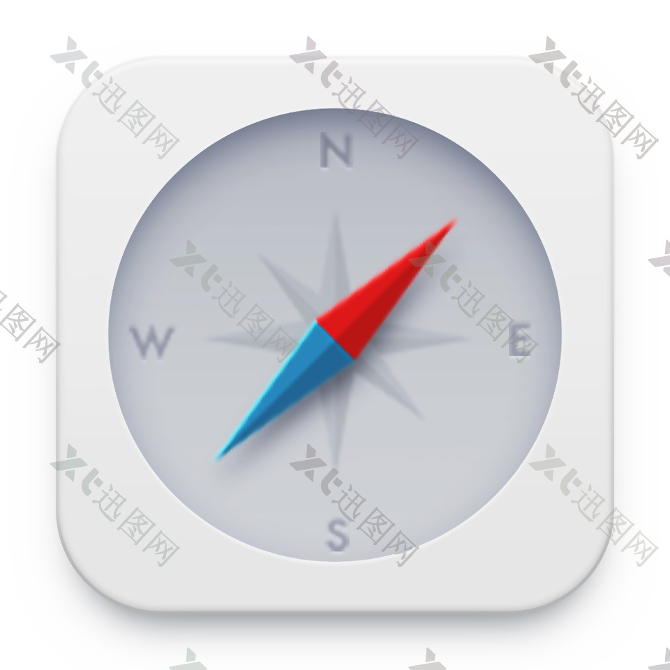 指南针icon图标设计