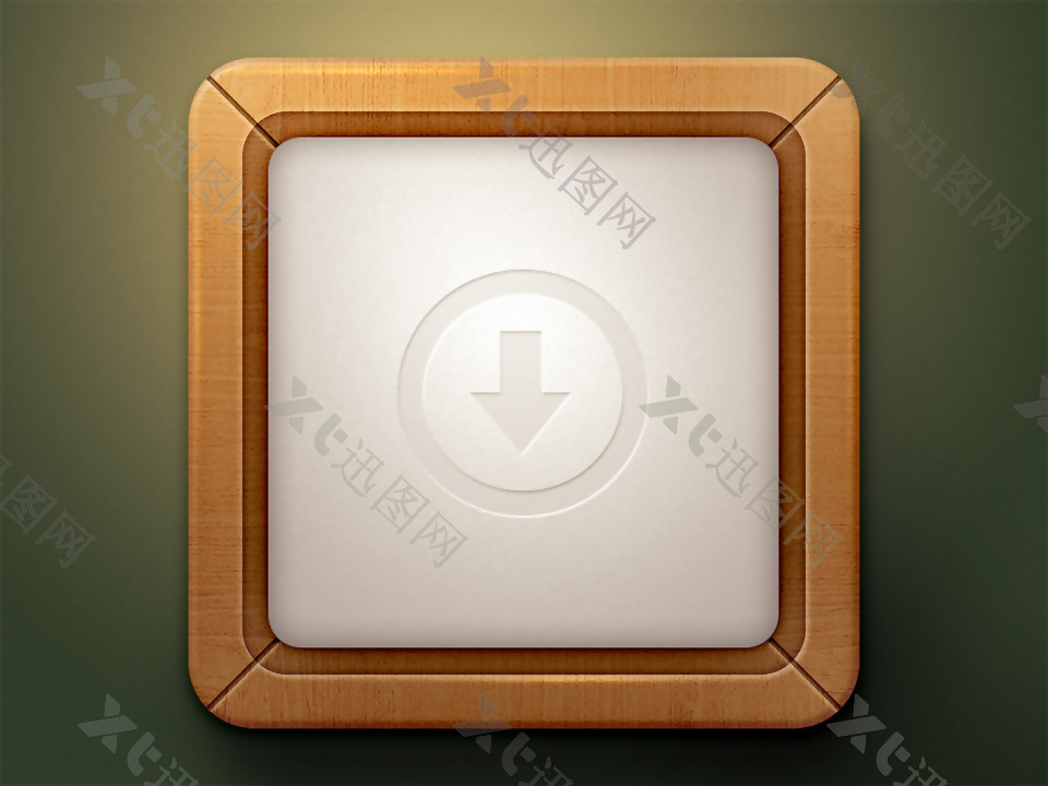 网页UI手机木质纹理icon图标