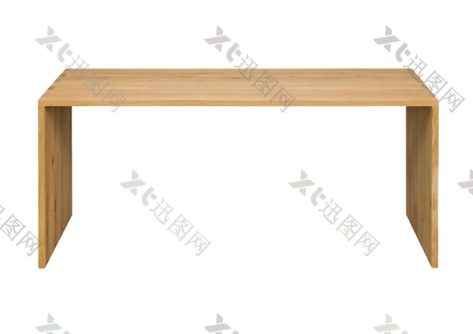长方形木桌免抠png透明素材
