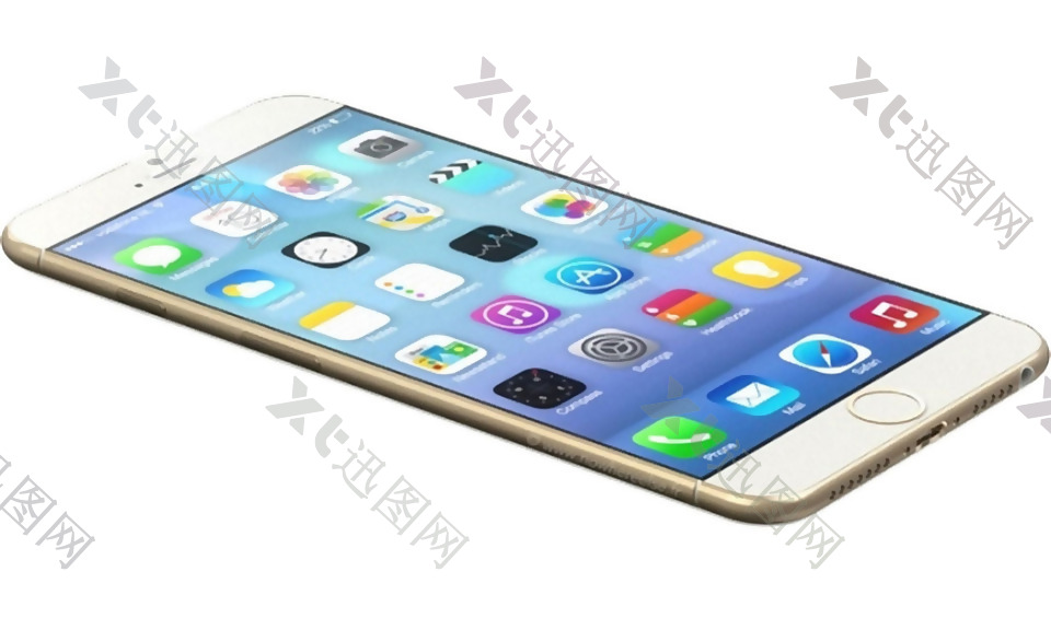 苹果手机6手机俯视图免抠png透明素材
