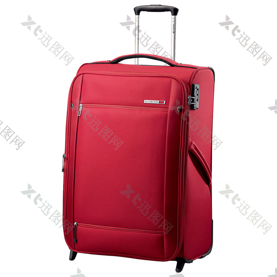 红色漂亮手提箱免抠png透明素材