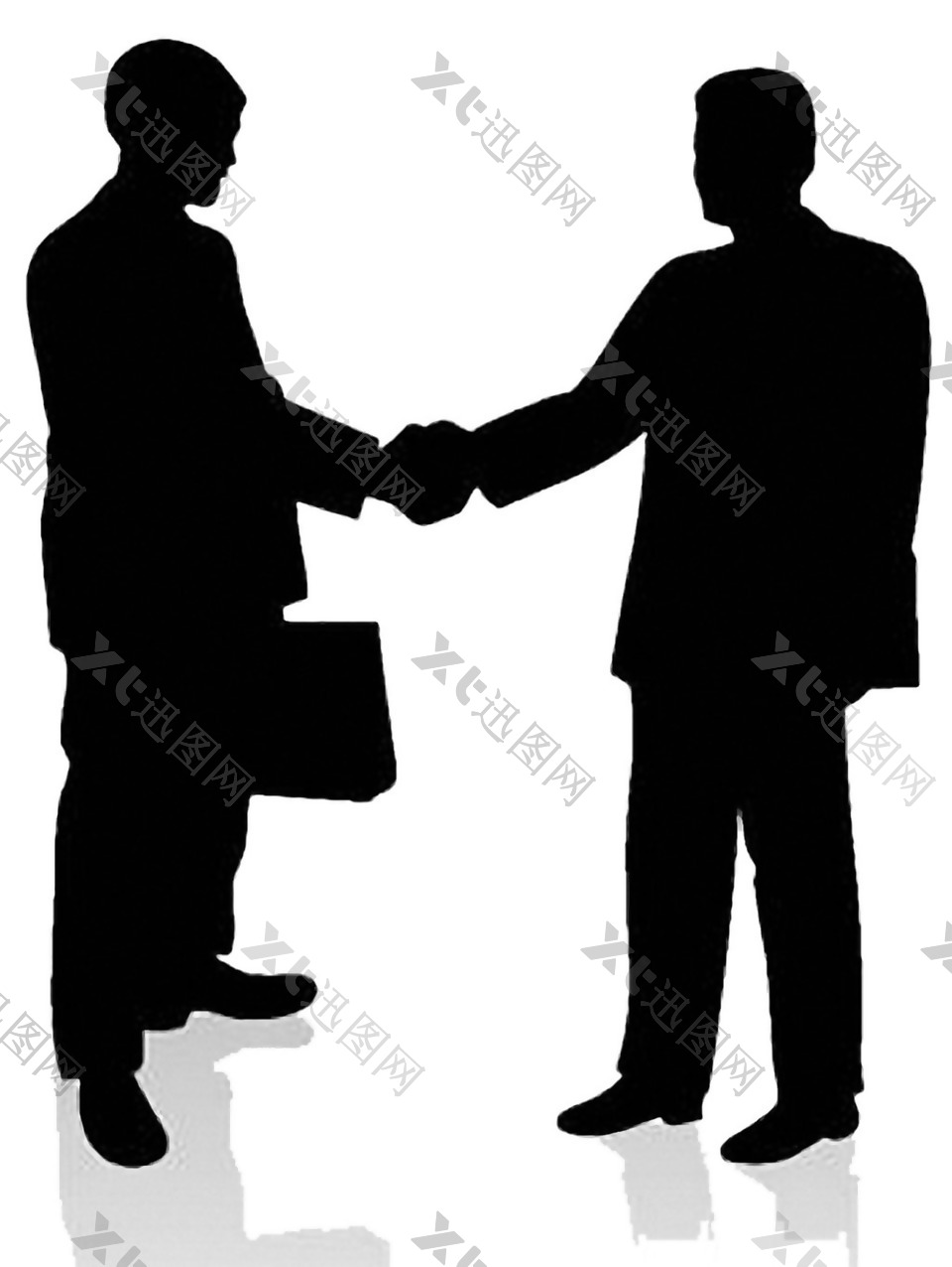商务男士握手图免抠png透明素材