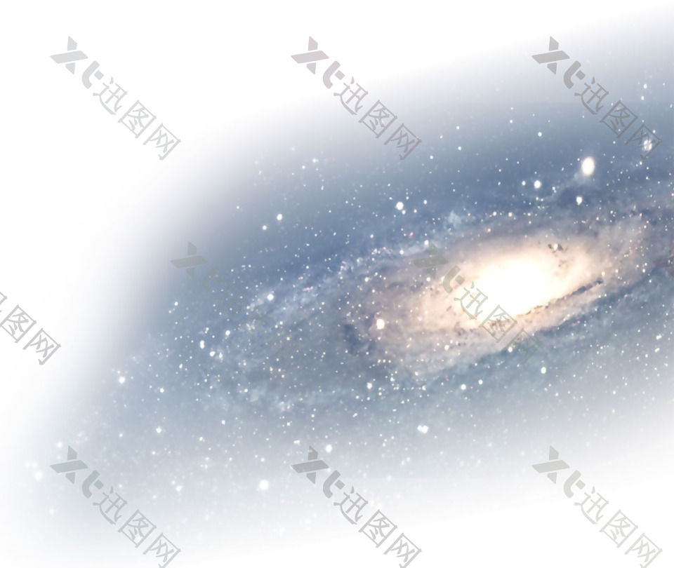 银河系星云图免抠png透明图层素材