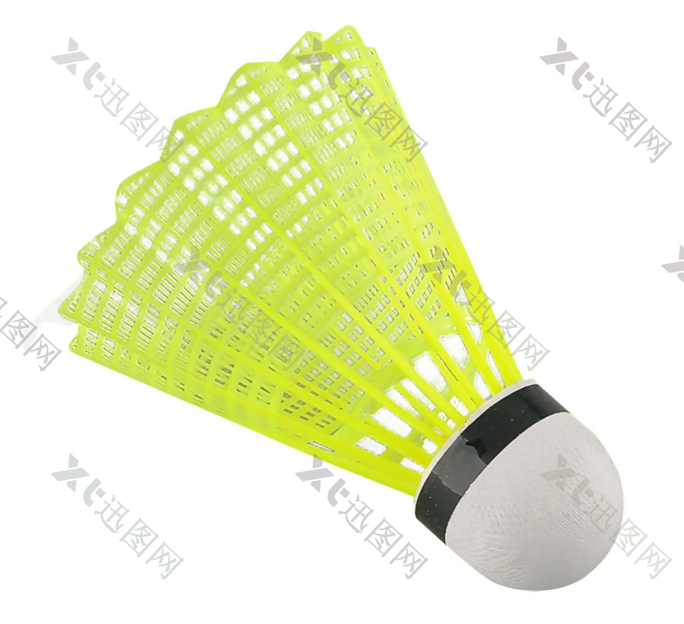 绿色塑料羽毛球免抠png透明素材