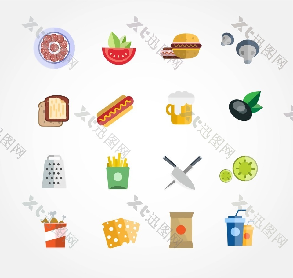 网页UI饮料食品icon图标素材