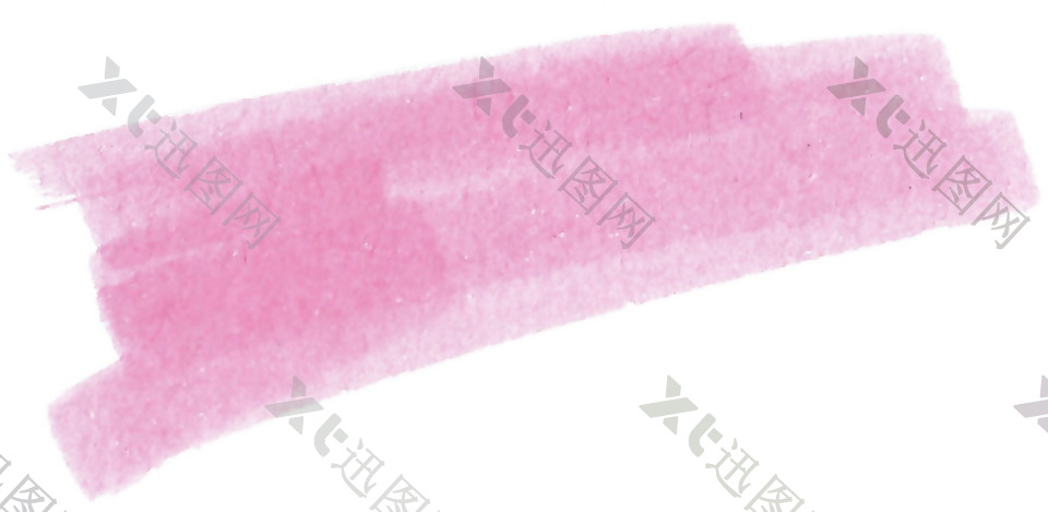 粉色彩墨png元素素材