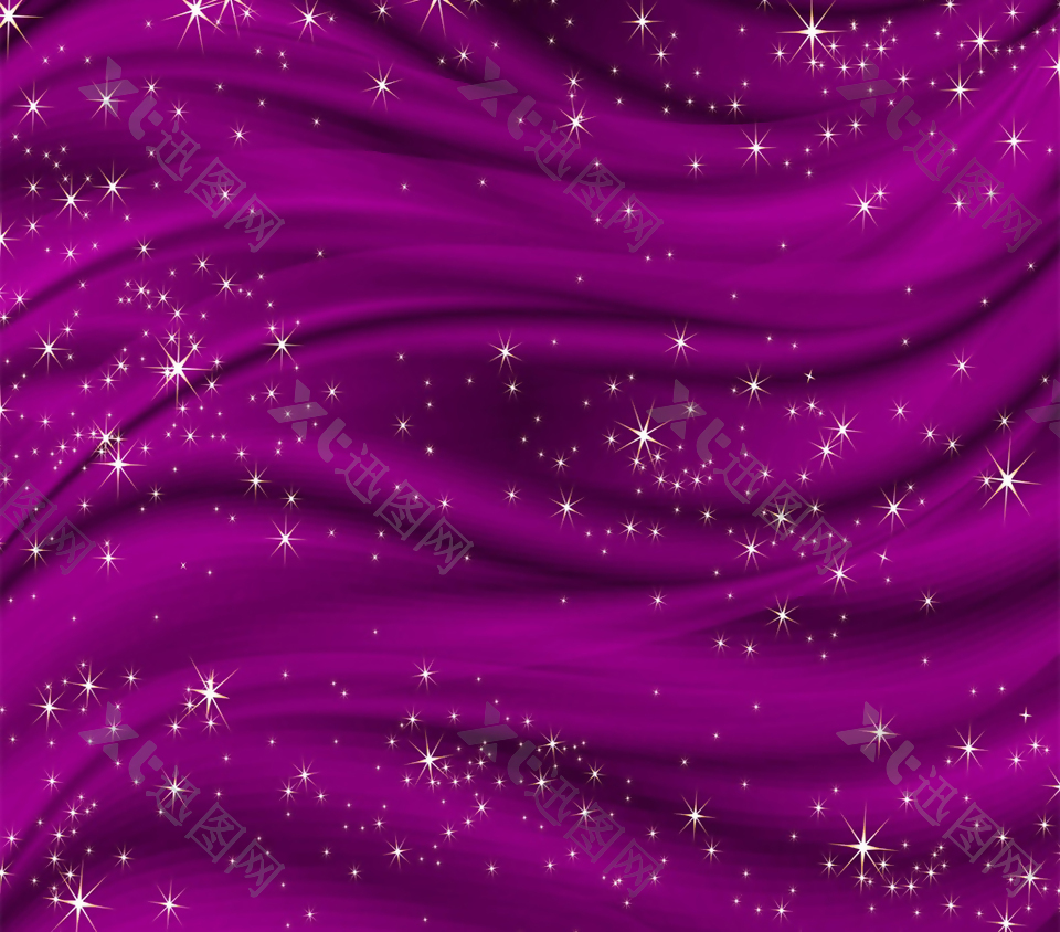 紫红色渐变星空矢量素材