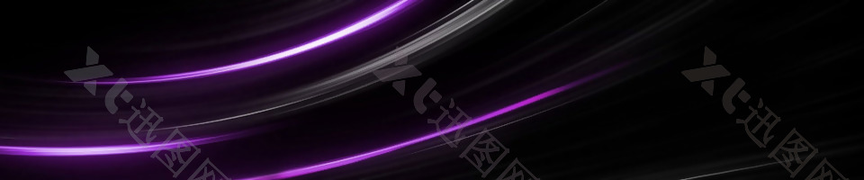 唯美紫色线条banner背景素材