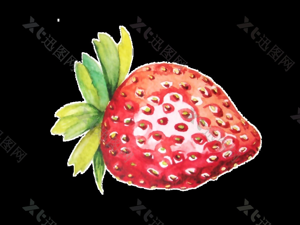 卡通可爱小草莓透明素材