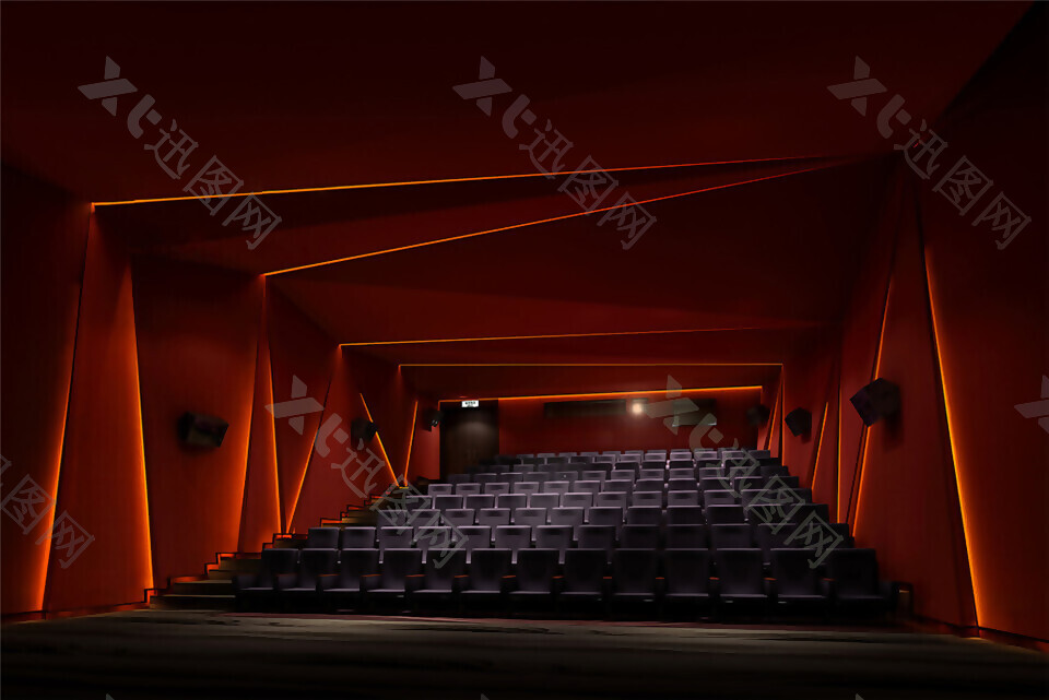 现代大众影院观众席装修实景图