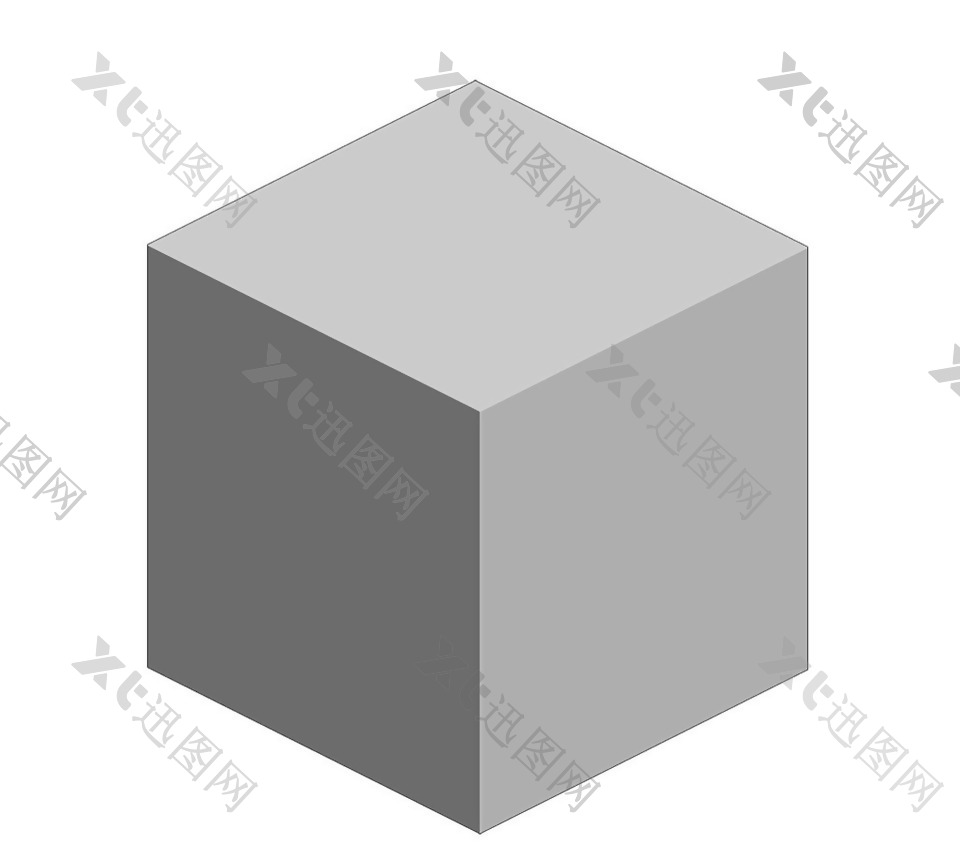 灰色立方体图片免抠png透明素材