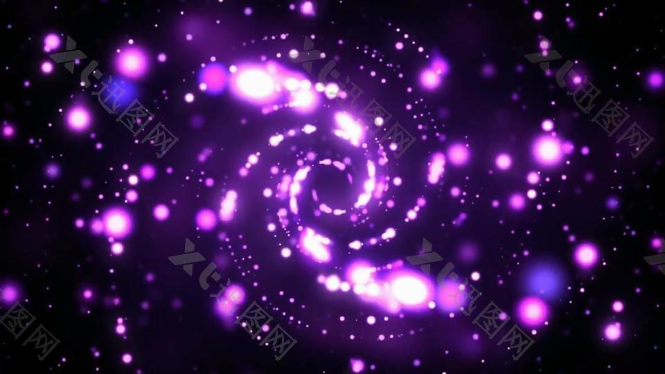 紫色梦幻唯美变换视频素材