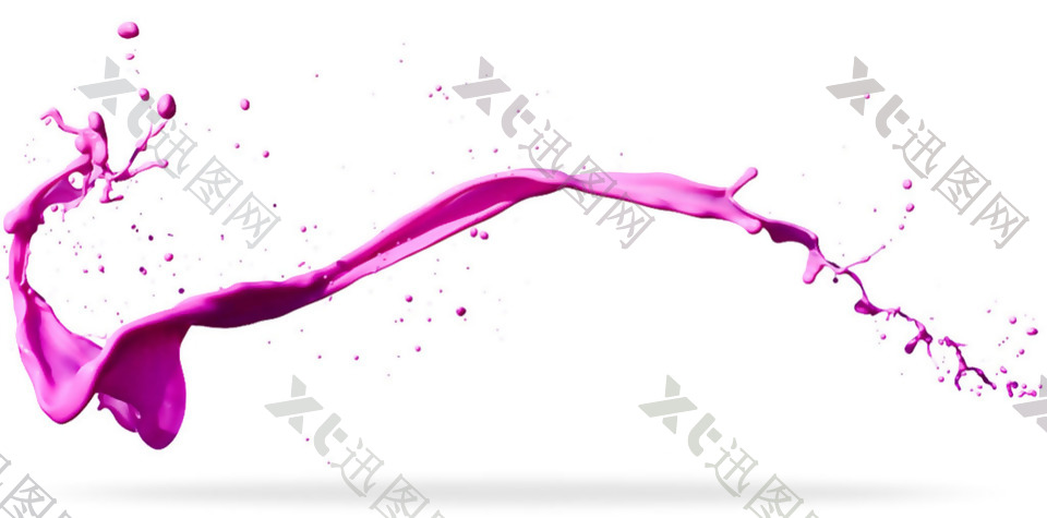 抽象紫色液体图形免抠png透明素材