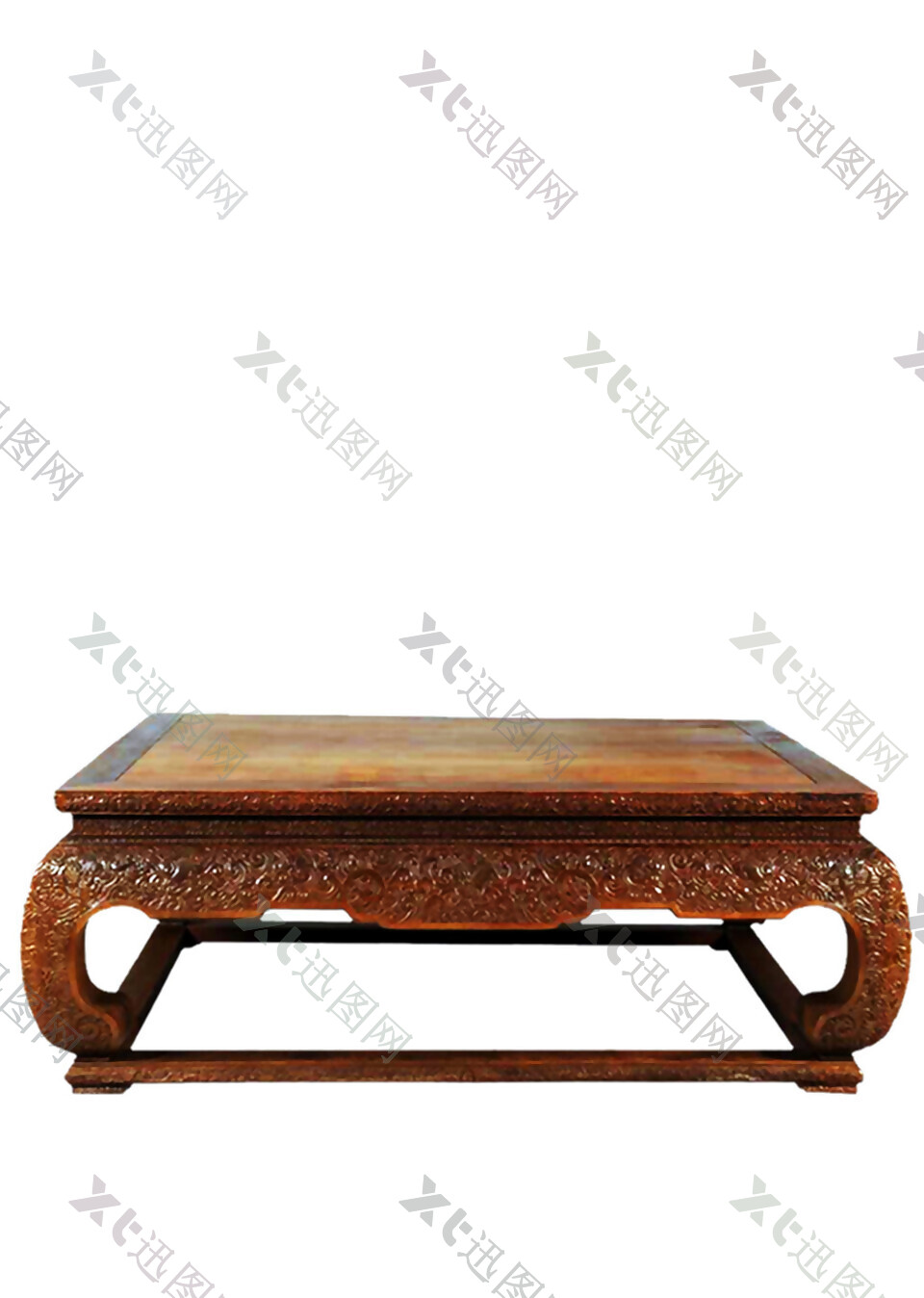 古代实木方桌实物元素