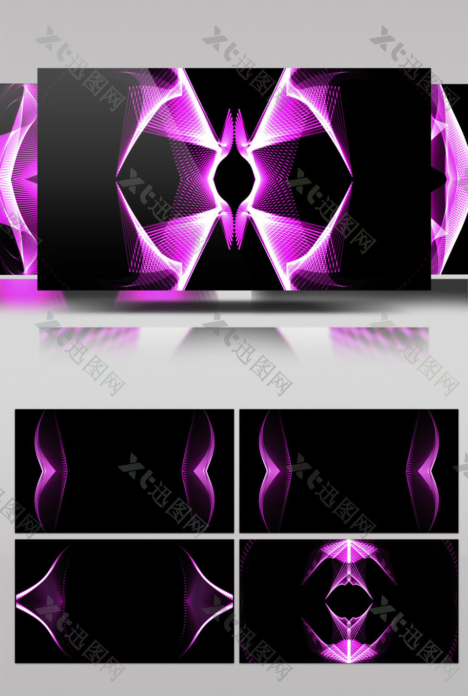 紫色幽光视频素材