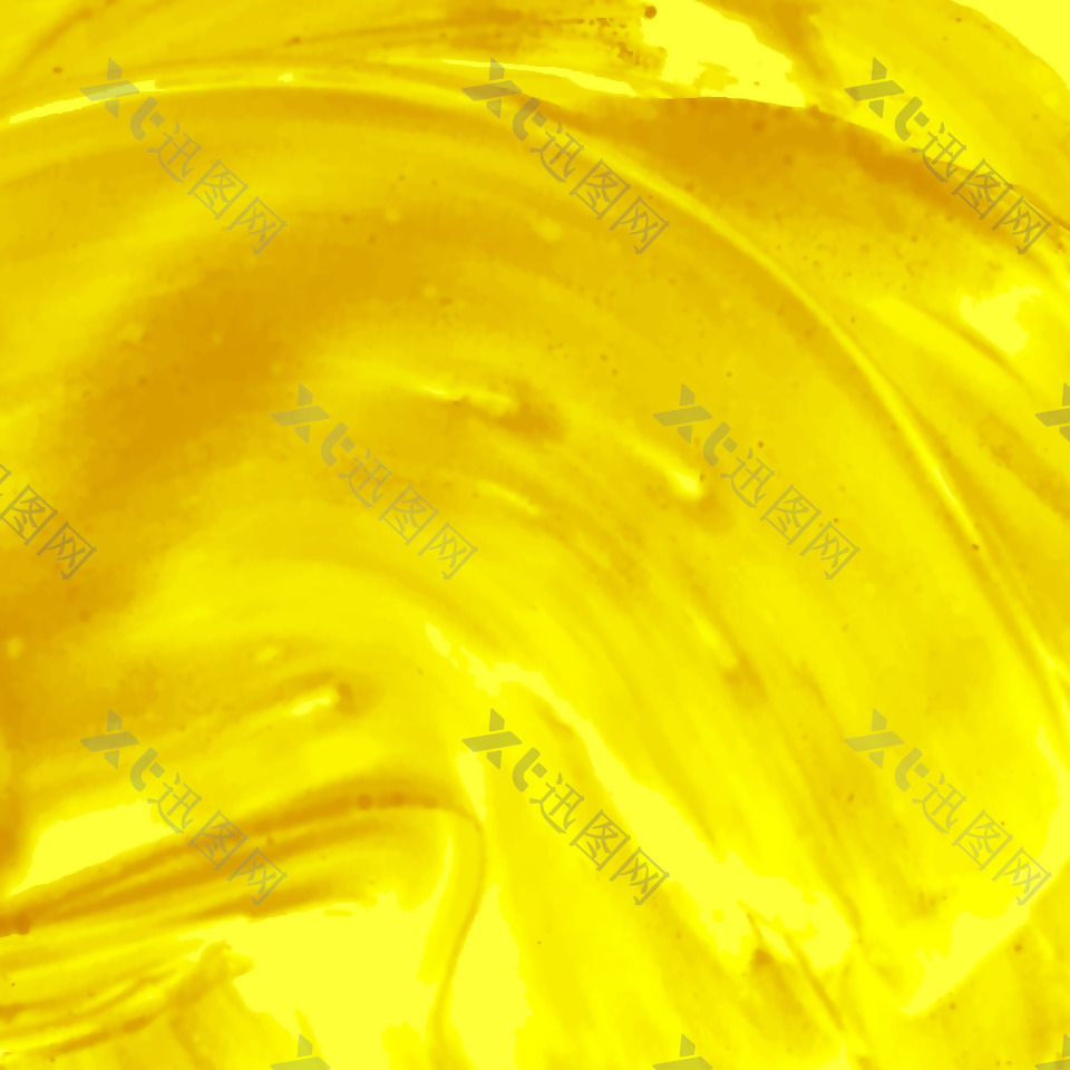 黄色水彩海报矢量背景素材