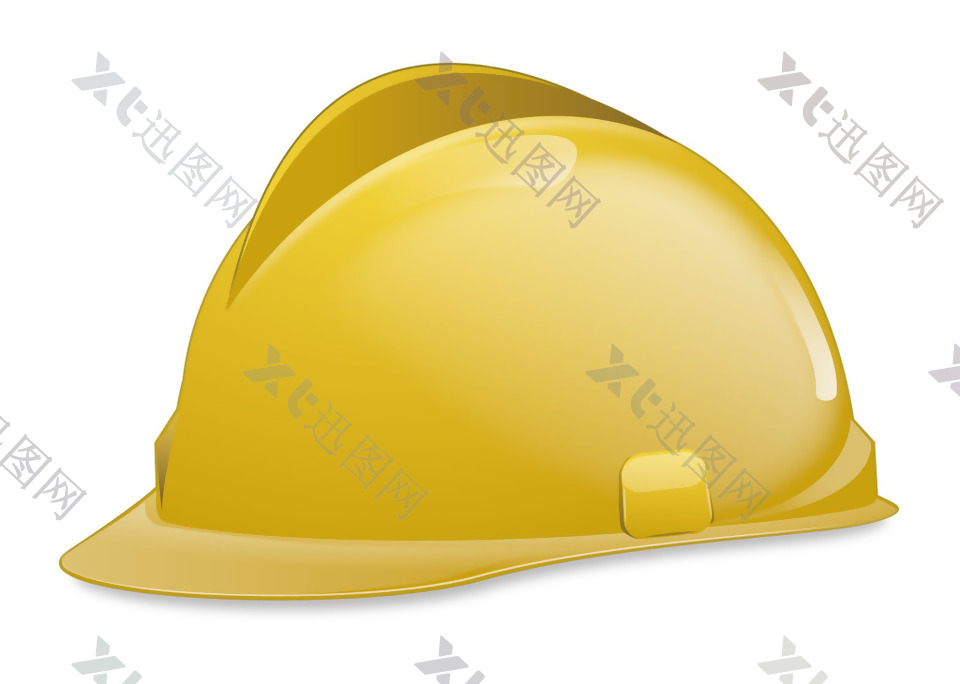 黄色安全帽子png元素素材