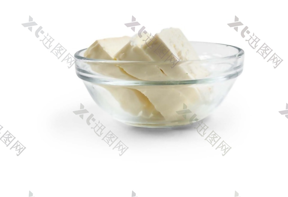 美味食物白色豆腐片psd源文件