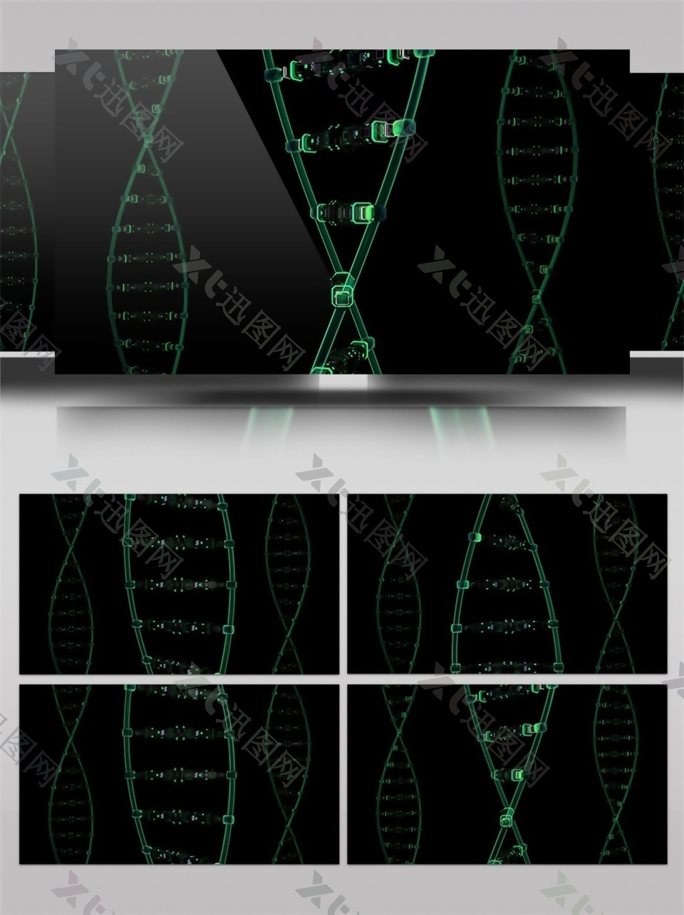 DNA双螺旋体结构视频素材