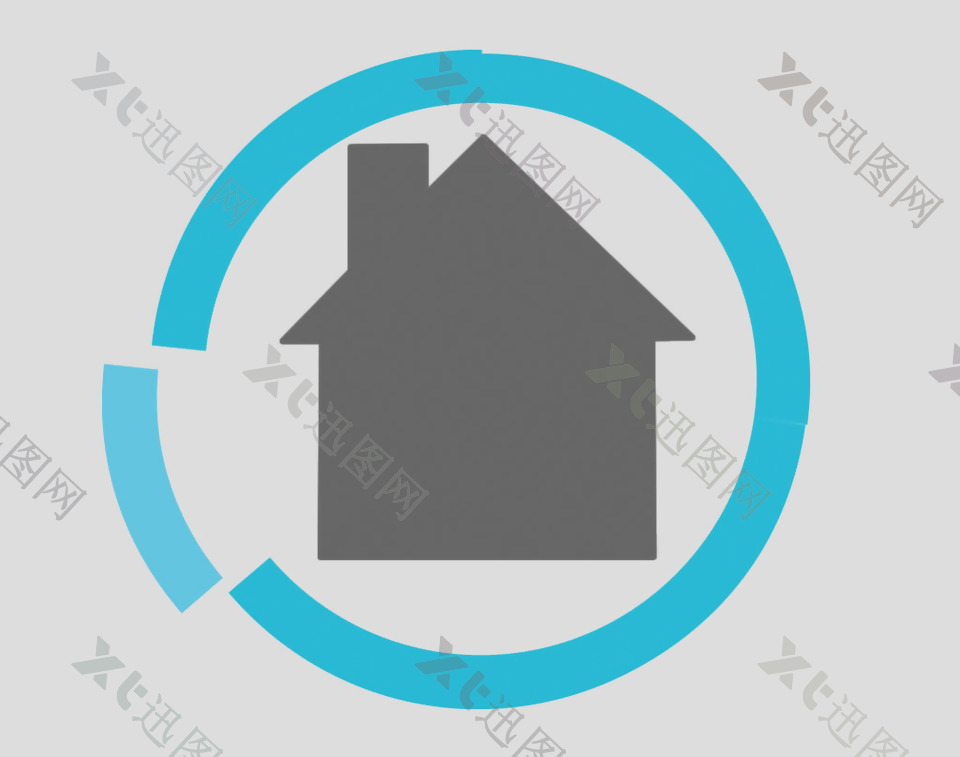 简约房子图标免抠psd透明素材