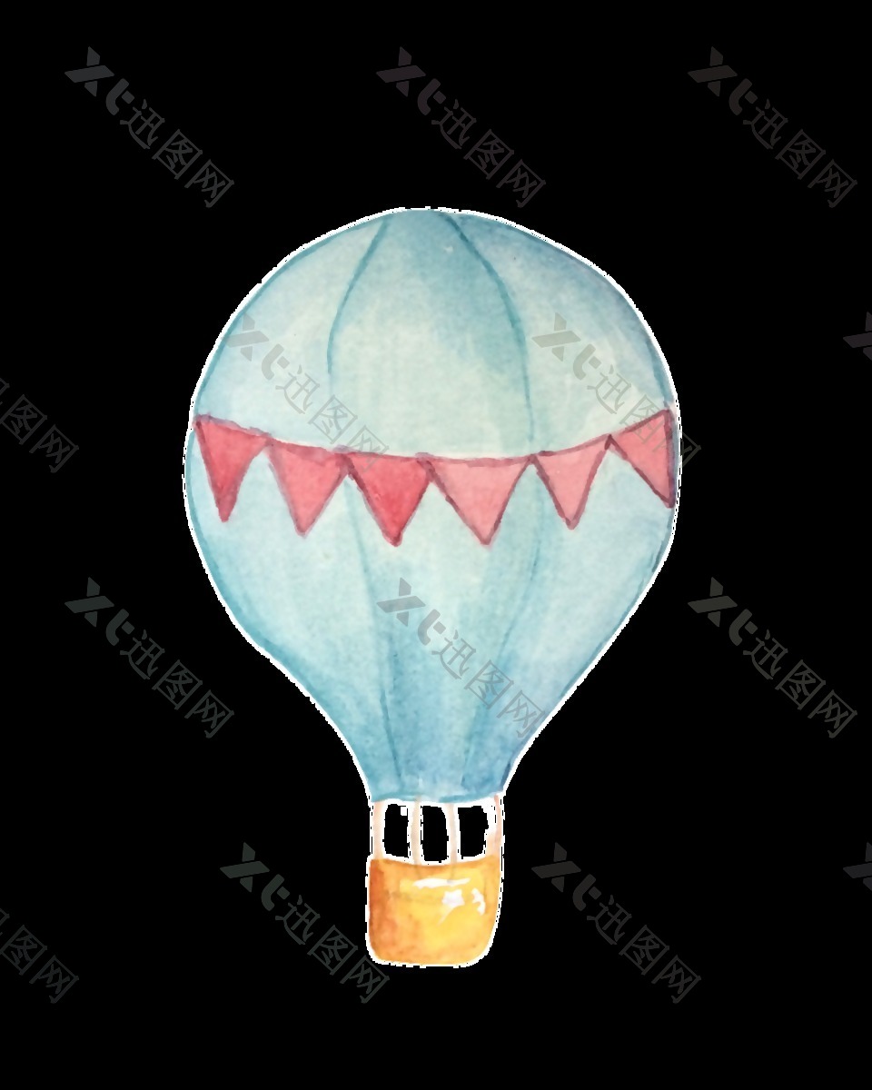 三角气球卡通透明素材
