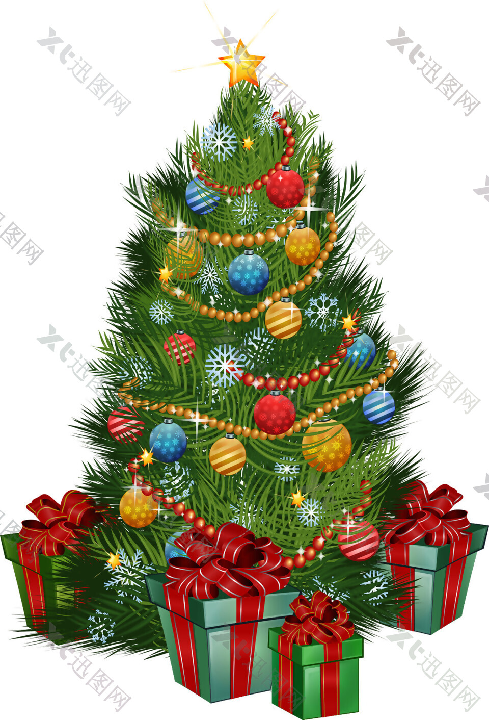 圣诞礼物圣诞树PNG元素