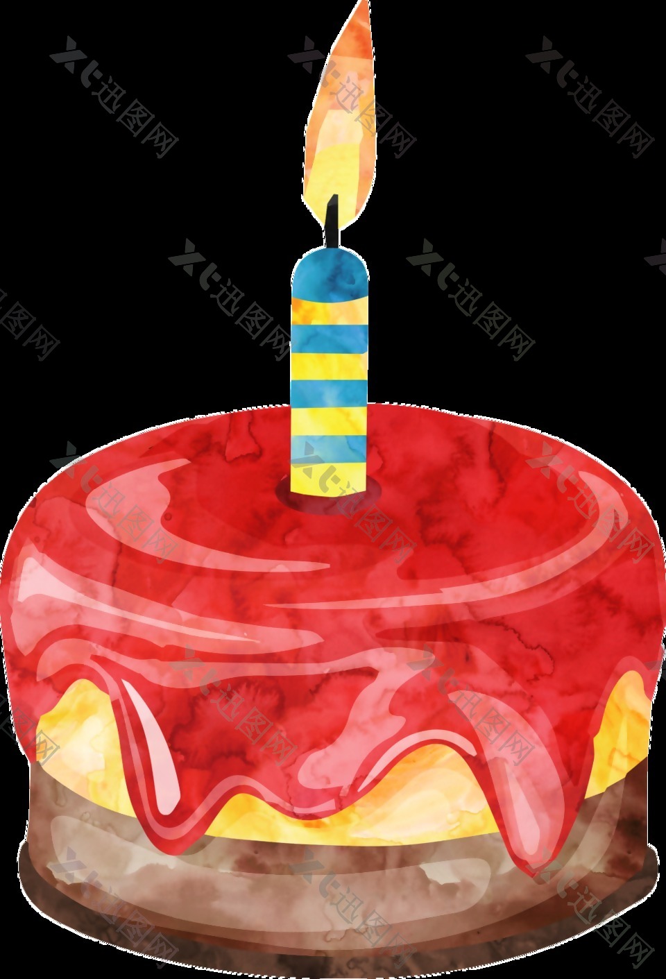 生日蛋糕卡通透明素材