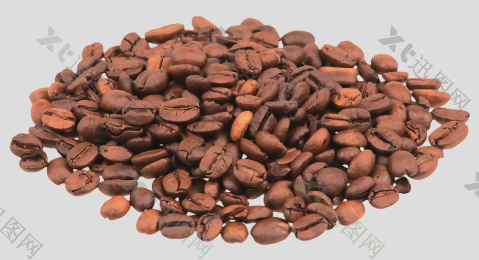 棕红色漂亮咖啡豆免抠psd透明素材