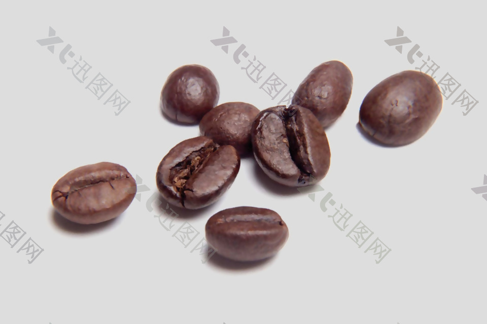 褐色咖啡豆免抠psd透明素材