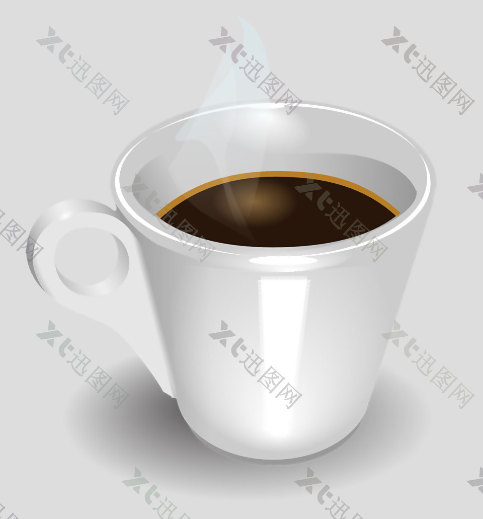 一杯热咖啡免抠psd透明素材
