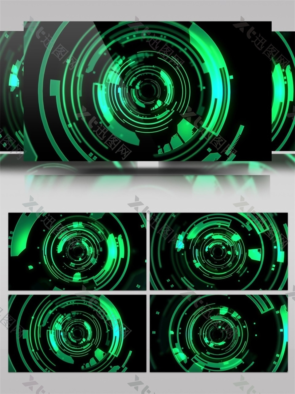 绿色透明通道视频素材