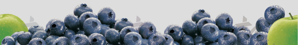 新鲜蓝莓装饰图抠psd透明素材