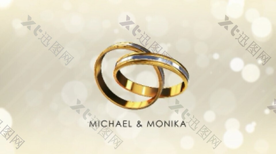 AE戒指运动背景婚姻文字展示模板