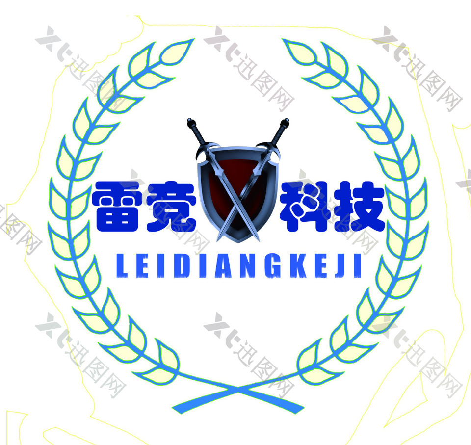 雷电科技店标logo