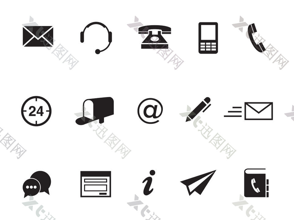电话联系元素图标icon