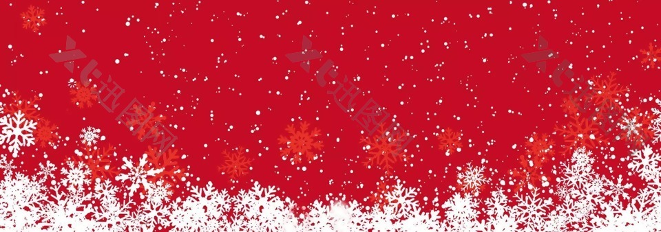 红白背景圣诞节素材