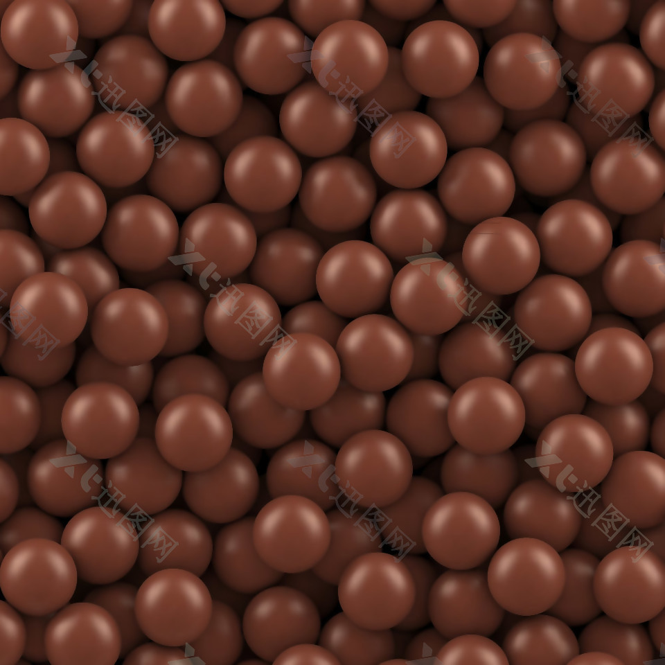 美味巧克力豆无缝背景矢量图
