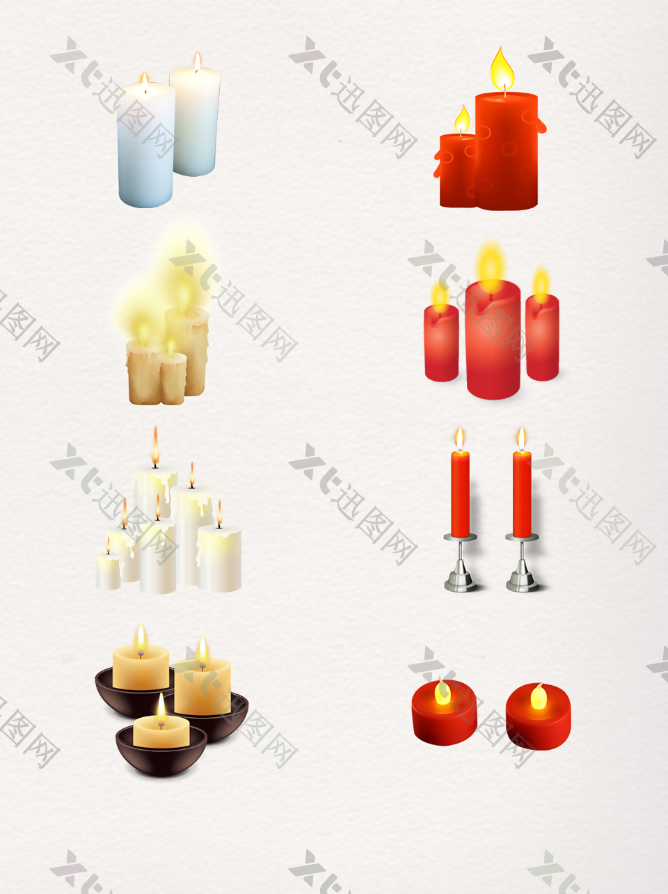 腊八节祭祀蜡烛图案
