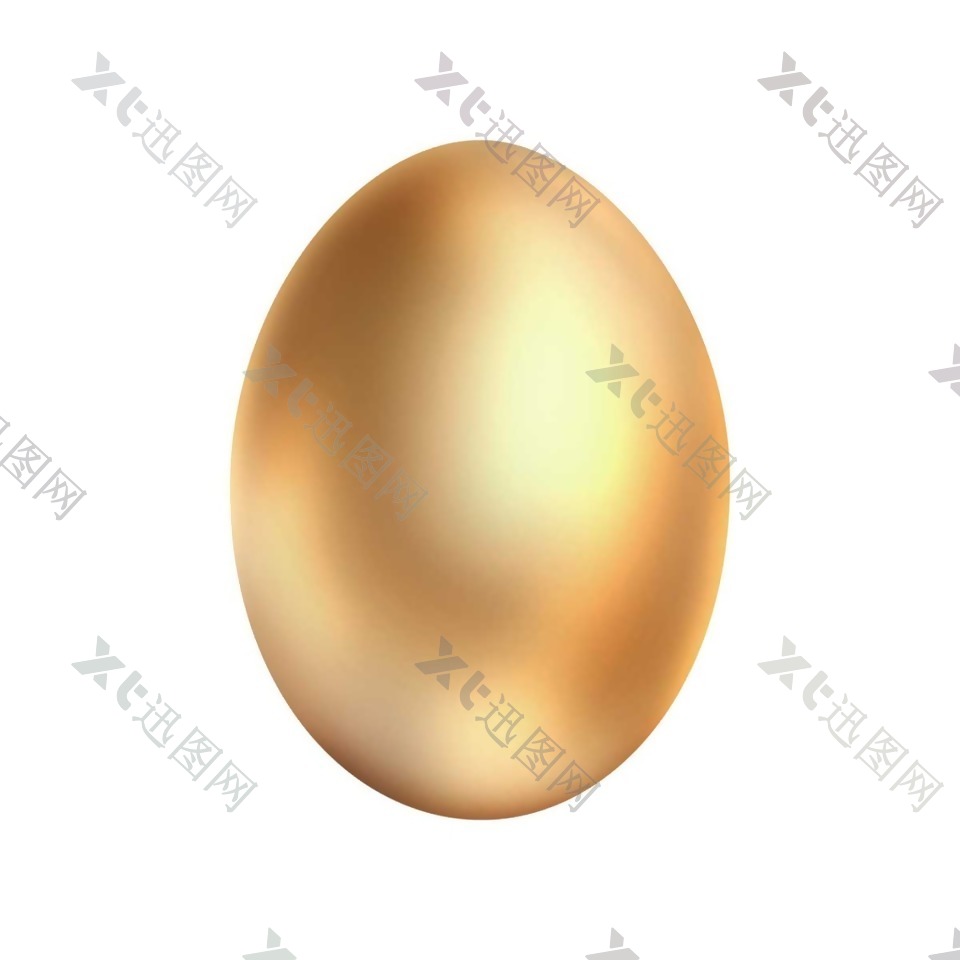 金色的蛋png元素