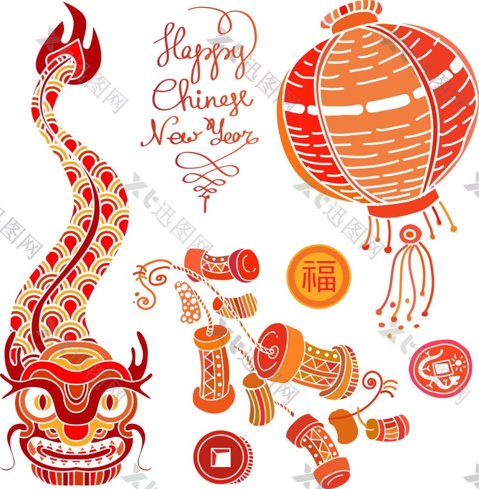 中国传统新年元素